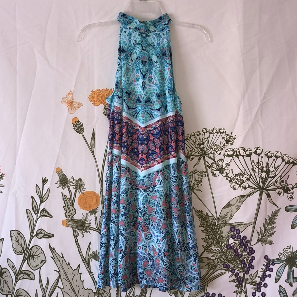 Multicolor patterned dress by Decree